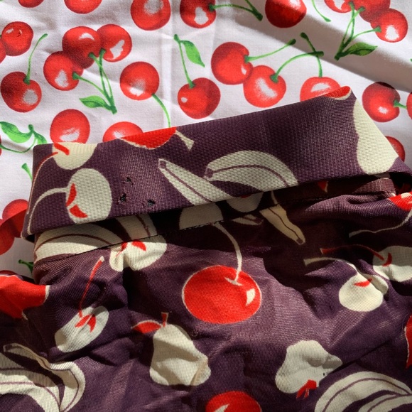 Thrashed 70s Cherry Banana Pear Button Down - Picture 12 of 15